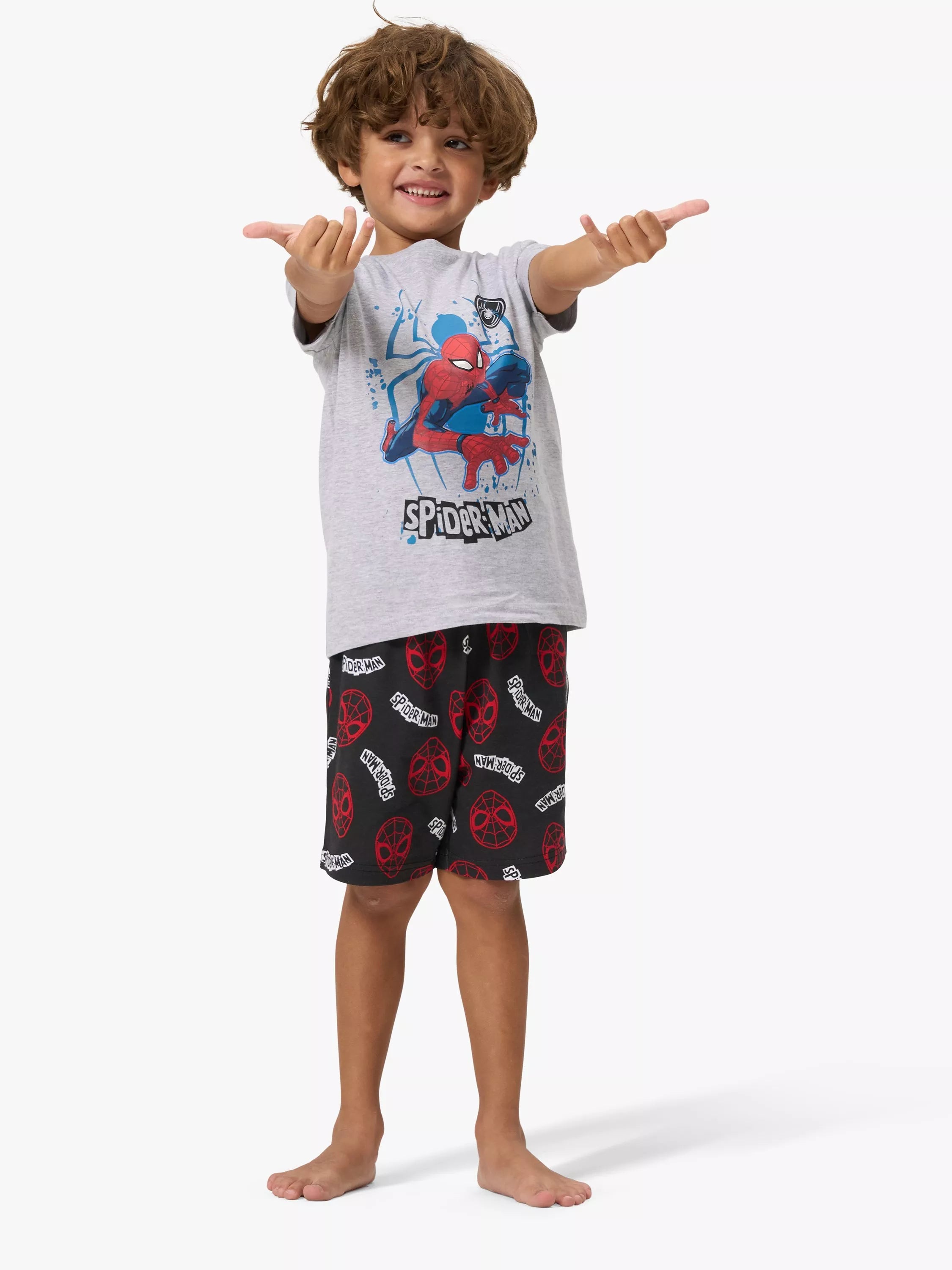 Angel & Rocket Kids' Spider-Man Pyjamas, Multi - McGrocer