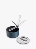 Joseph Joseph Space Folding Handle Non-Stick Saucepan & Lid, Navy - McGrocer