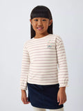 John Lewis Kids' Flower Stripe Top, Multi - McGrocer