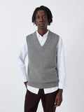 John Lewis Lambswool Blend Tank Top, Mid Grey - McGrocer