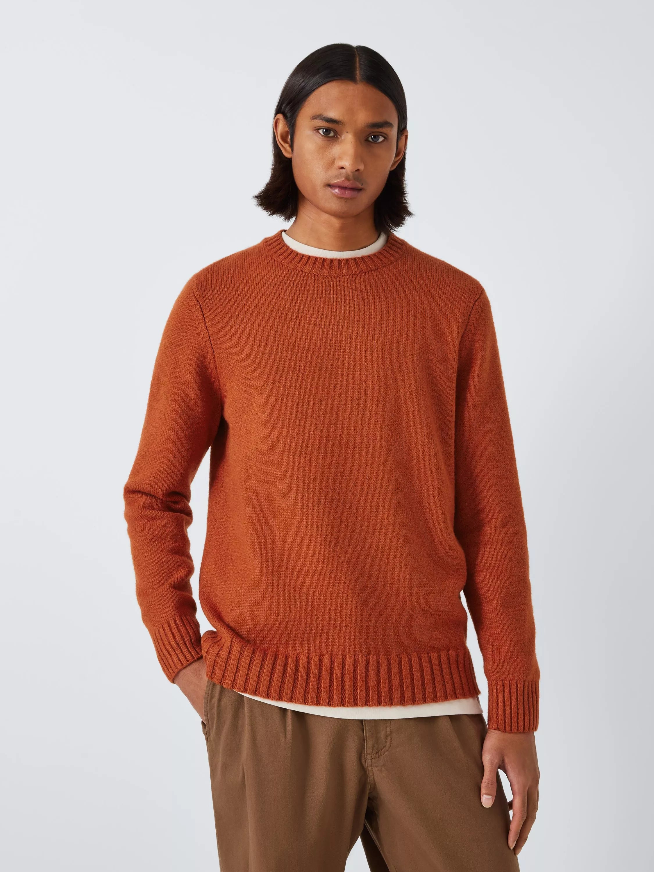 John Lewis ANYDAY Cotton Blend Knit Crew Neck Jumper - McGrocer