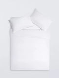 John Lewis Soft & Silky Cotton 600 Thread Count Duvet Cover Set, White - McGrocer