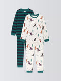 John Lewis Kids' Dragons Pyjama Set, Pack of 2, Multi - McGrocer