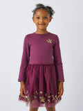 John Lewis Kids' Star Tulle Dress, Berry - McGrocer