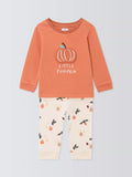 John Lewis Baby Little Pumpkin Pyjamas, Orange - McGrocer