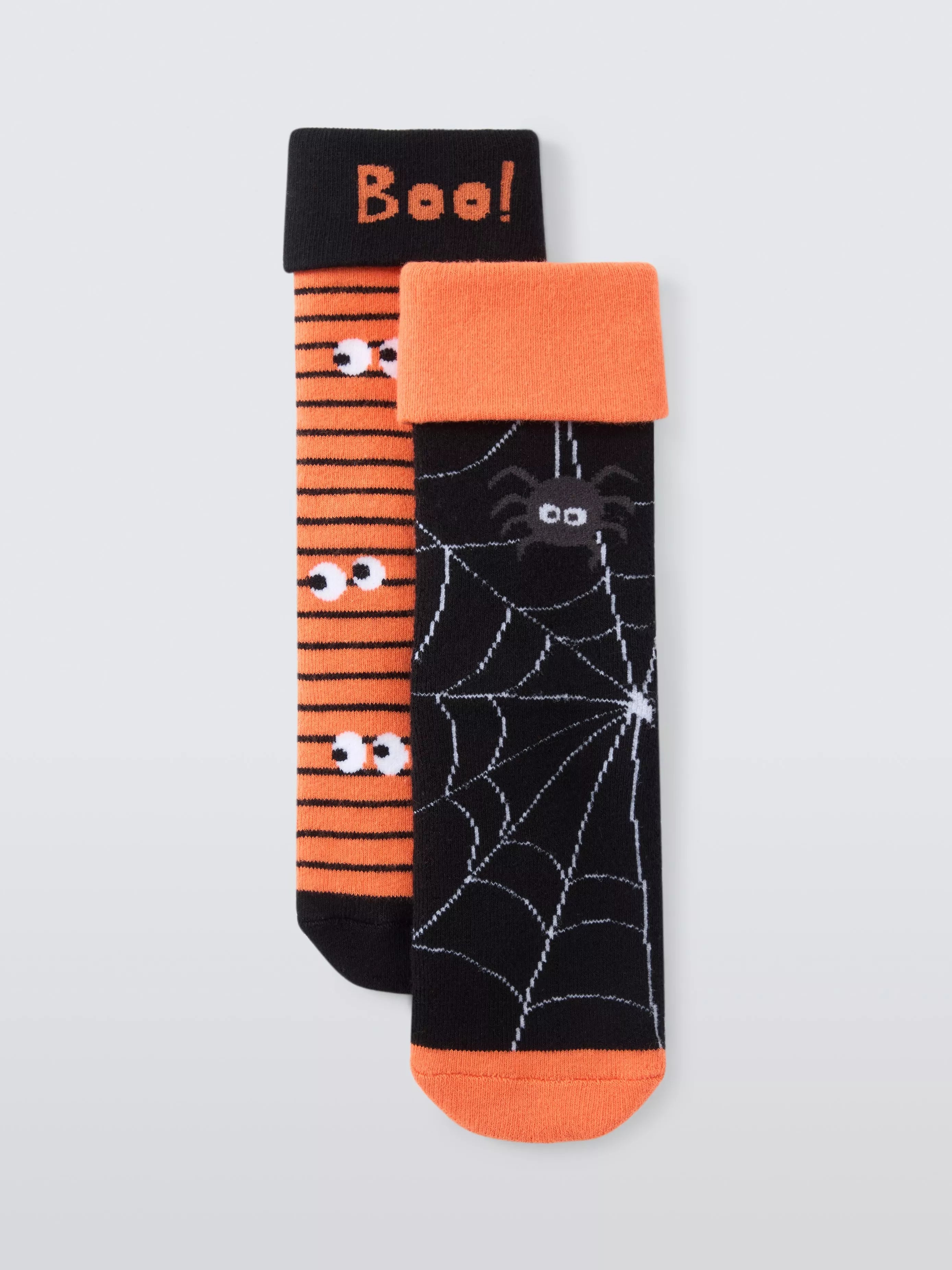 John Lewis Kids' Halloween Slipper Socks, Pack of 2, Multi - McGrocer
