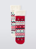 John Lewis Kids' Fairisle Slipper Socks, Pack of 2, Multi - McGrocer
