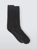 John Lewis Made in Italy Cashmere Blend Ribbed Socks - McGrocer