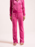 Pantalon de jogging en velours Juicy Couture Del Ray, couleur baie intense