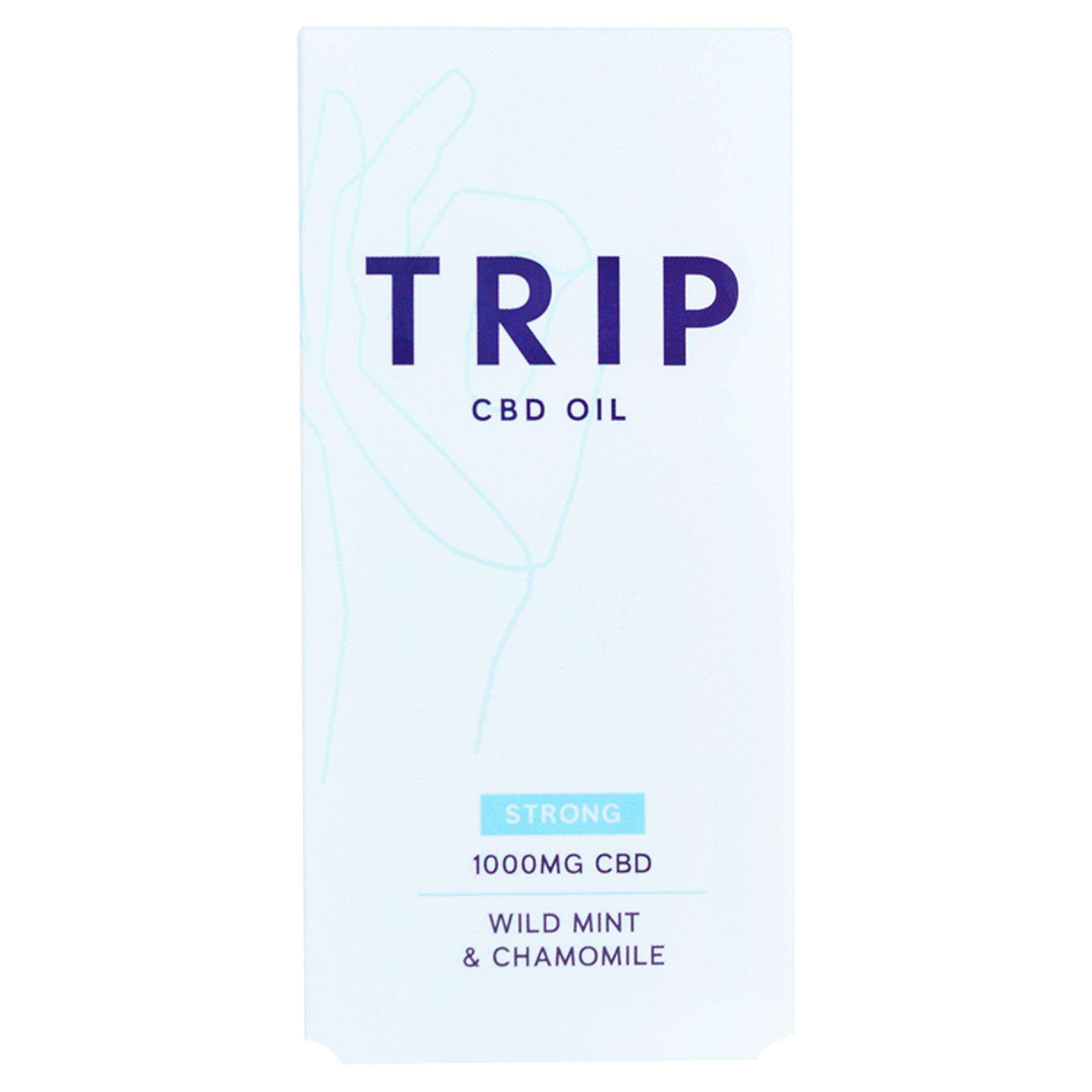 Trip CBD Oil Wild Mint & Chamomile 1000mg 15ml GOODS Sainsburys