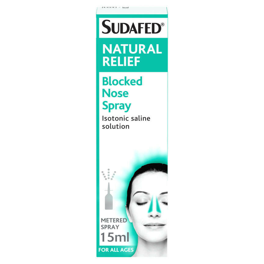 Sudafed Natural Relief Blocked Nose Spray GOODS ASDA