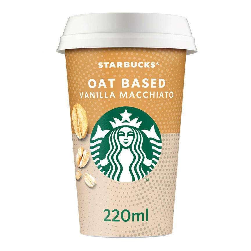 Starbucks Oat Based Vanilla Macchiato Plant Based Iced Coffee GOODS ASDA