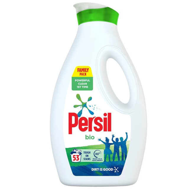 Persil Laundry Washing Liquid Detergent Bio 53 Washes 1.431L - McGrocer