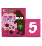 BEAR Paws Fruit Shapes Raspberry Blueberry Multipack 5 x 20g