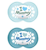 MAM Original Style Soother 16M Blue Mummy 2S