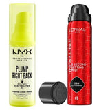 NYX x LOreal Paris Duo NYX Plump Right Back Prime LOreal Paris Infallible Setting Spray