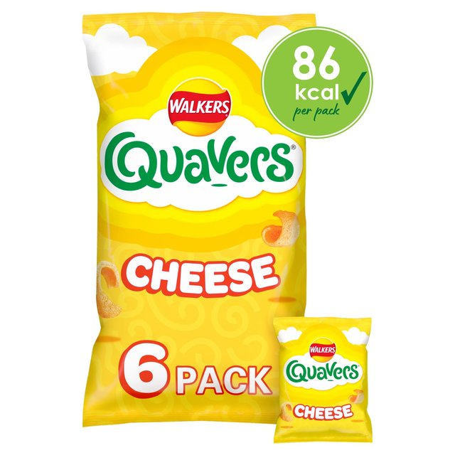 Walkers Quavers Cheese Multipack Snacks 6 per pack GOODS M&S