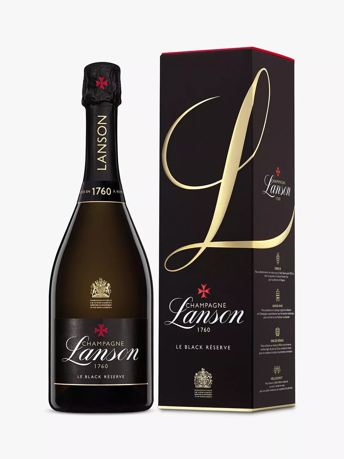 Lanson Le Black Reserve Champagne Gift Box, 75cl - McGrocer
