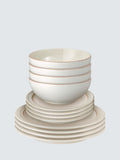 Denby Heritage Atrium Stoneware Dinnerware Set 12 Piece Natural