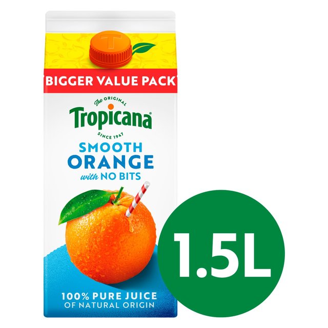 Tropicana Pure Smooth Orange Fruit Juice 1.5L GOODS M&S