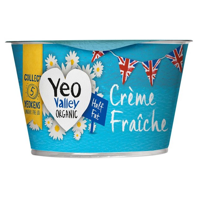 Yeo Valley Organic Half Fat Creme Fraiche 200g GOODS M&S