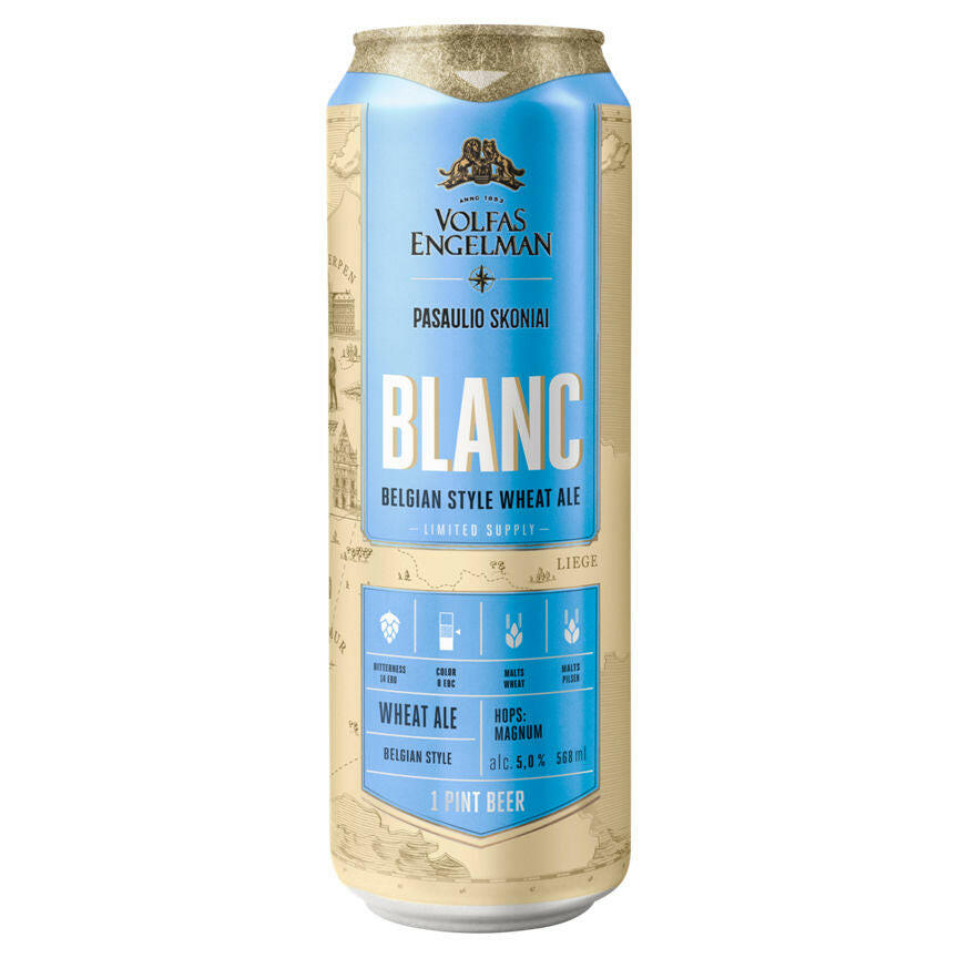 Volfas Engelman Blanc Belgian Style Wheat Ale 1 Pint/568ml GOODS ASDA