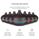 WellbeingMe Aroma Diffuser & Seven Pure Essential Oils (LW) GOODS Superdrug