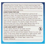 Superdrug Zinc Oxide Sport Tape 5cm x 5m GOODS Superdrug