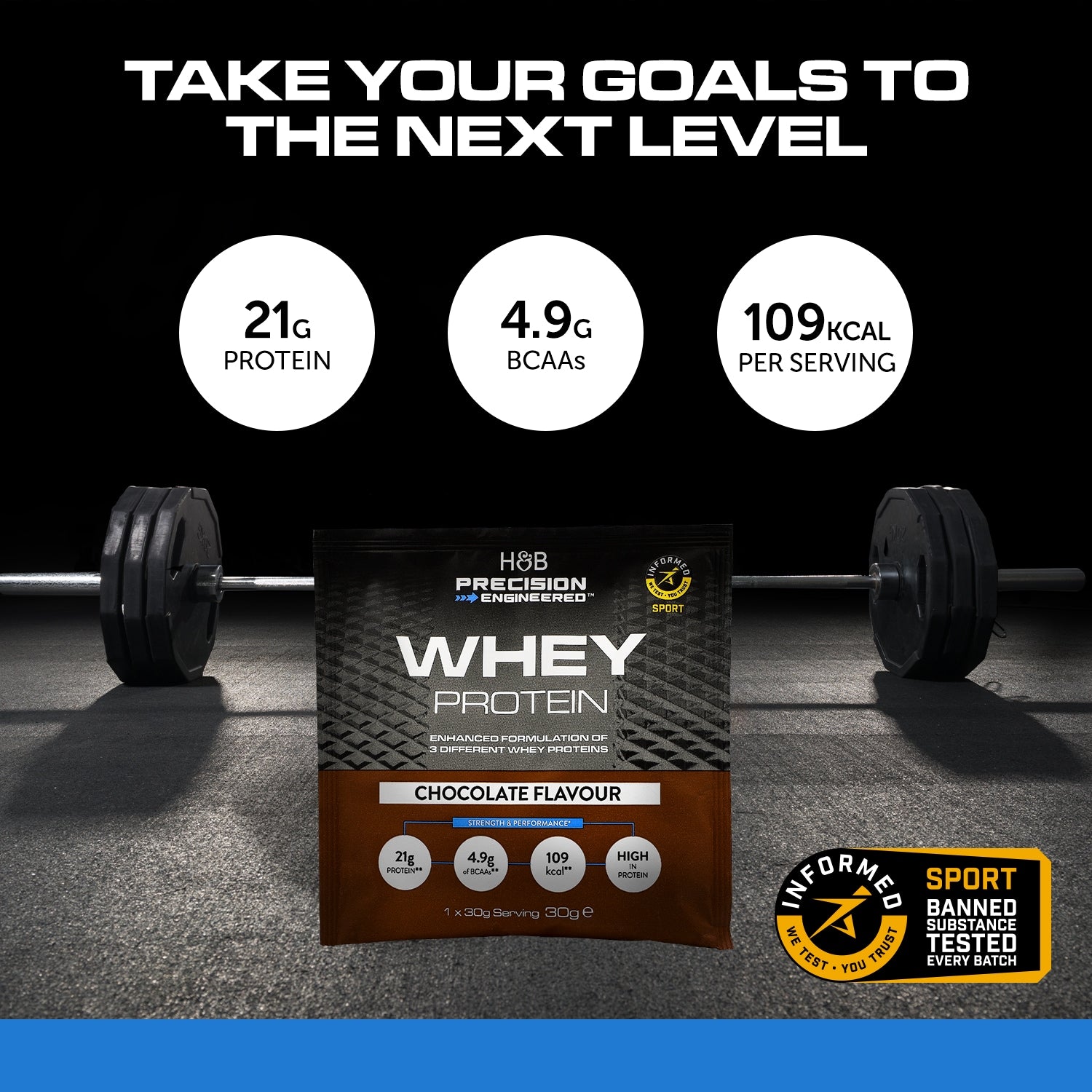 Whey Protein Strawberry Sachet 30g - 999356