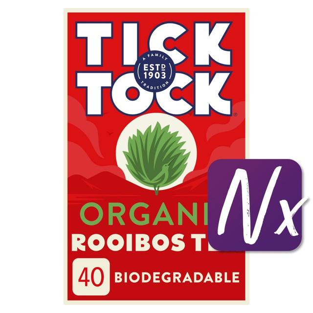 Tick Tock Organic Rooibos Redbush Tea Bags 40 per pack GOODS M&S