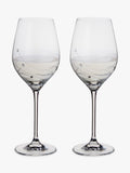 Dartington Crystal Glitz Wine Glasses 330Ml Set Of 2 Clear