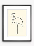 John Lewis Pablo Picasso Le Flamand Rose 'Flamingo' Framed Print & Mount, 47 x 37cm, White - McGrocer