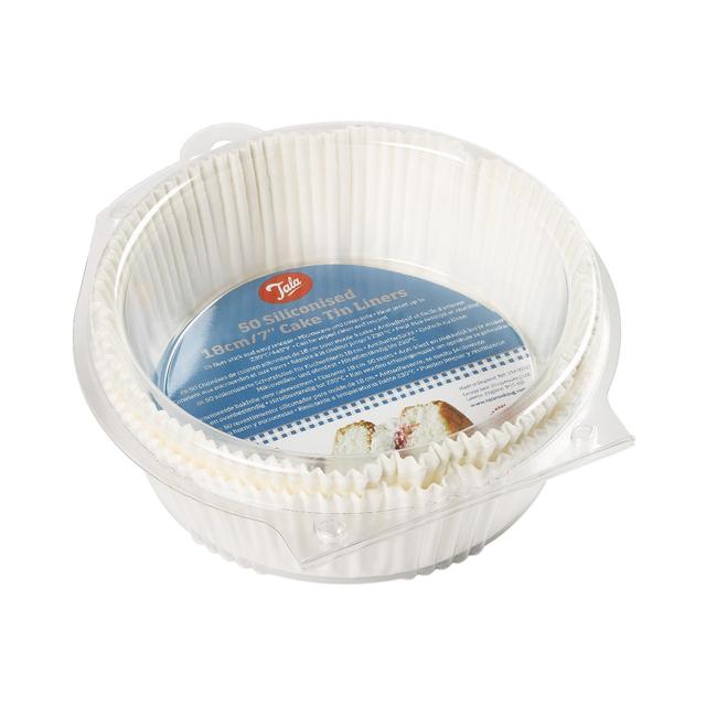 Tala 50 Non-stick Cake Baking Tin Liners 18cm 50 per pack GOODS M&S