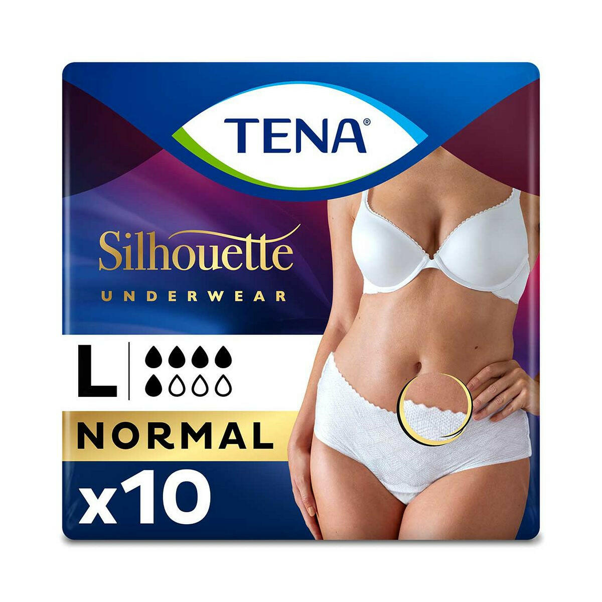 TENA Lady Silhouette Incontinence Pants Normal Large - 10 pack GOODS Boots