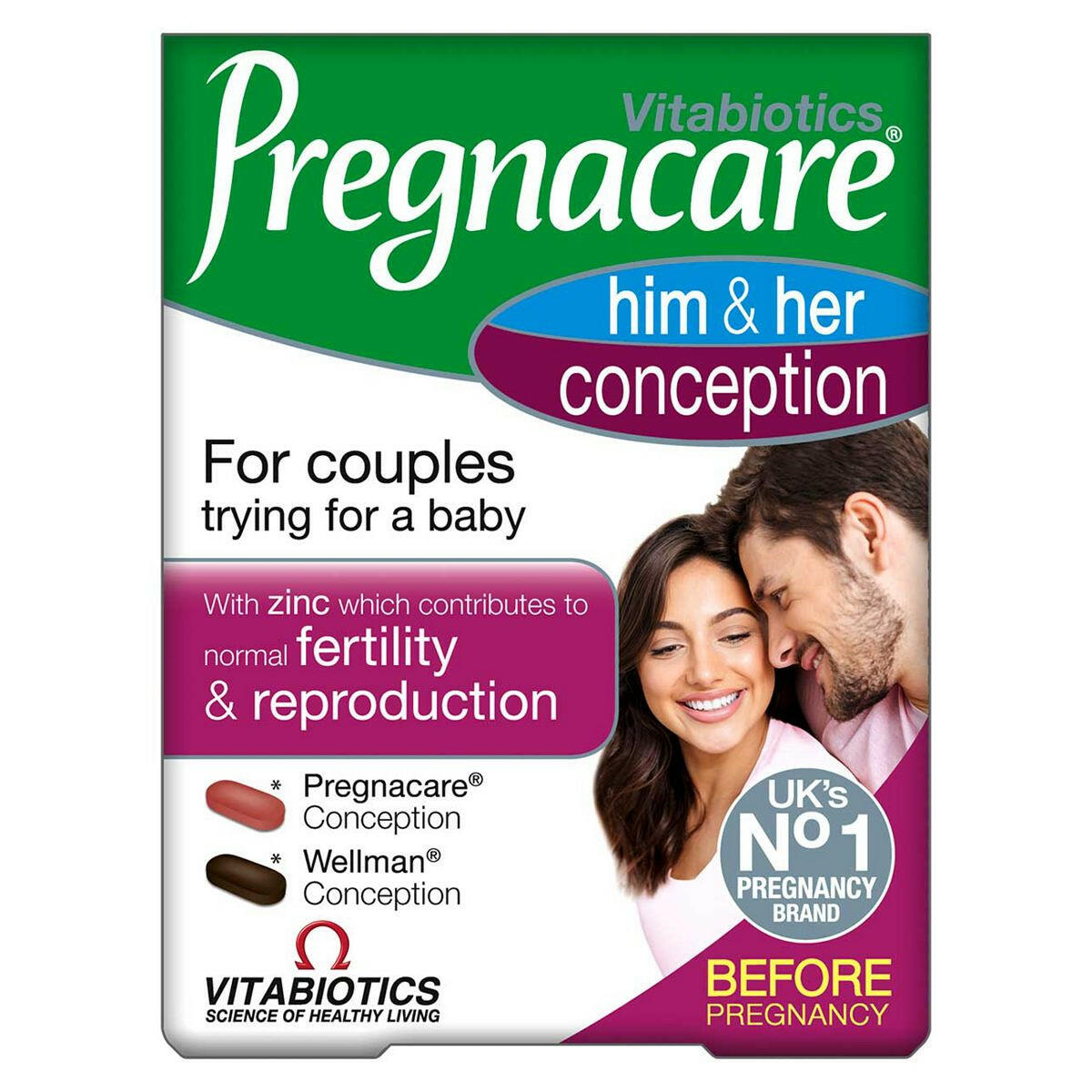 Vitabiotics Pregnacare Him and Her Conception - 60 Tablets GOODS Boots