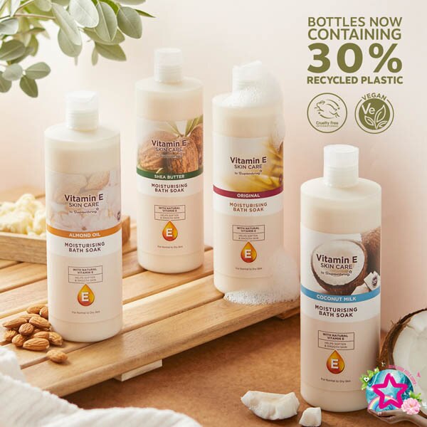 Vitamin E & Almond Bath Soak 500ML GOODS Superdrug