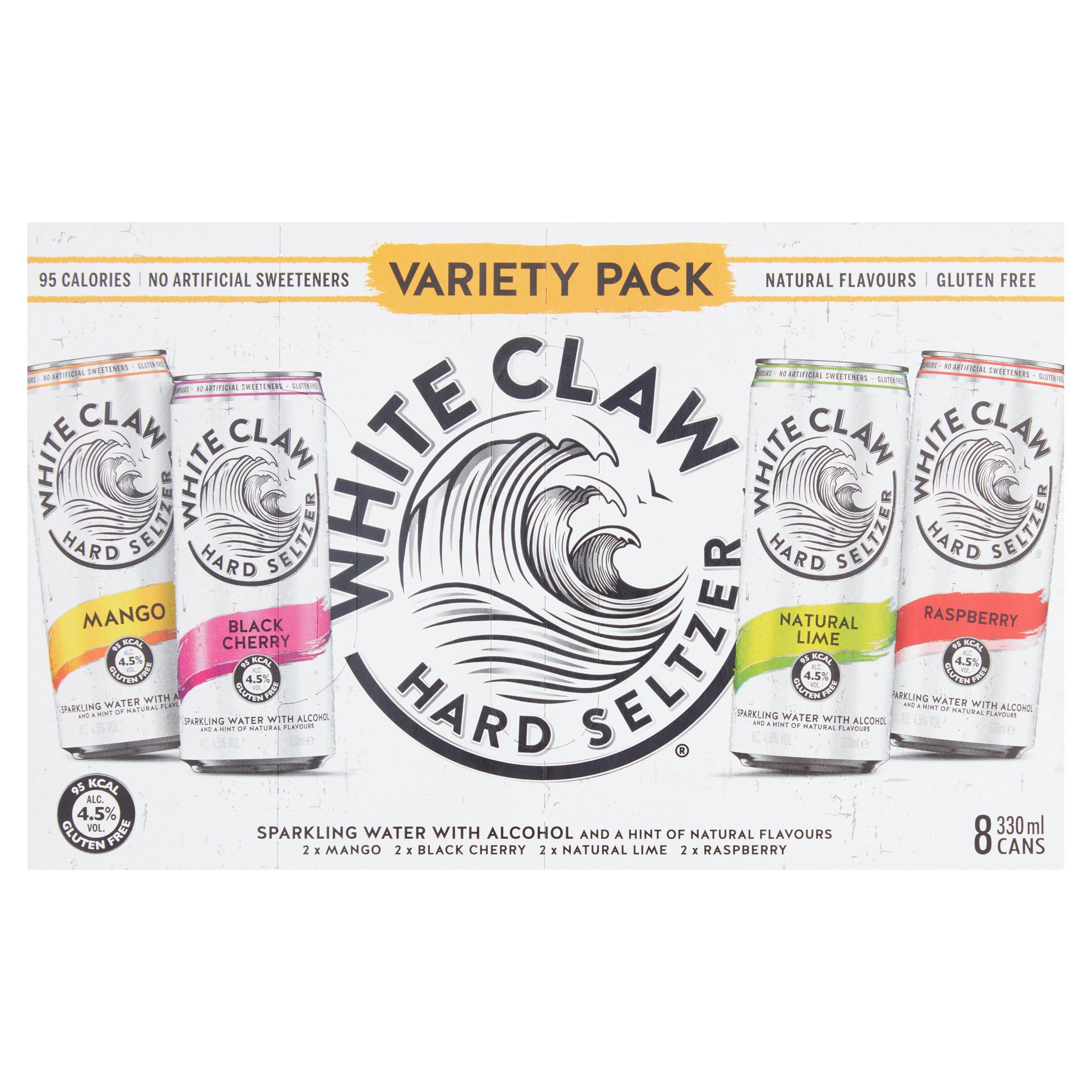 White Claw Hard Seltzer Variety Pack 8x330ml GOODS Sainsburys
