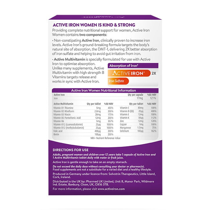 Active Iron for Women 60 Capsules - McGrocer