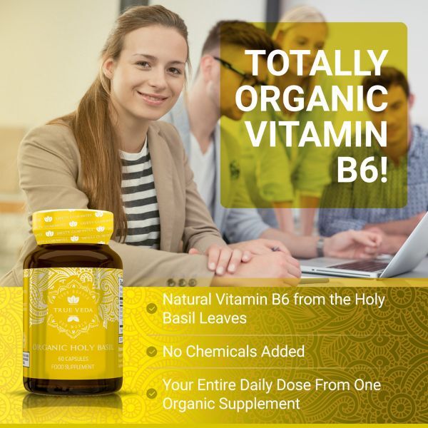 True Veda | Organic Holy Basil | Vitamin B6 | 60 Caps GOODS Superdrug