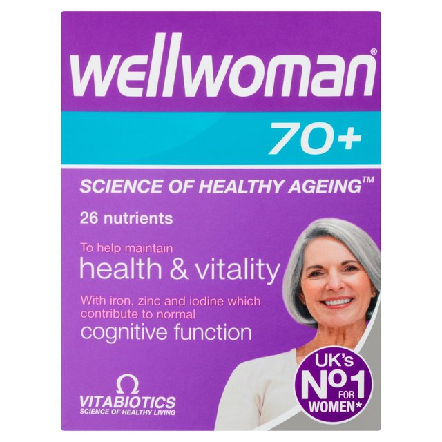 Vitabiotics Wellwoman 70+ Health & Vitality Cognitive Function Tablets 30 per pack GOODS M&S