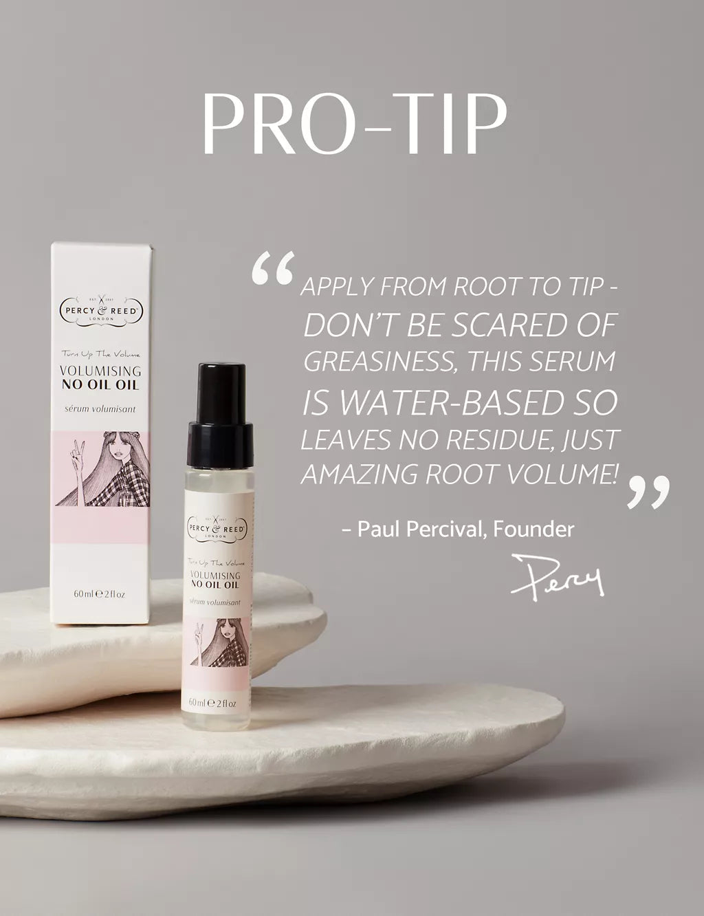 Turn Up The Volume Volumising No Oil Oil 60ml Haircare & Styling M&S