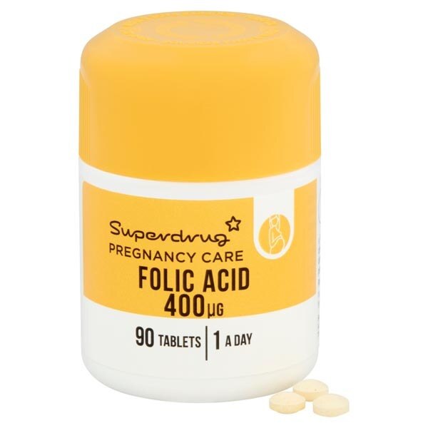 Superdrug Folic Acid - 90 Tablets GOODS Superdrug