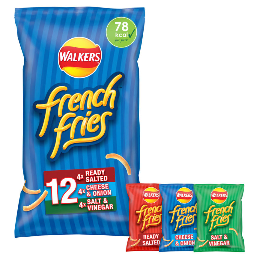 Walkers French Fries Variety Multipack Snacks Crisps 12x18g - McGrocer