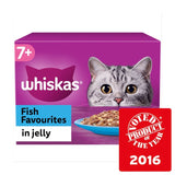 Whiskas 7+ Senior Wet Cat Food Fish Favourites in Jelly 12 x 85g GOODS M&S