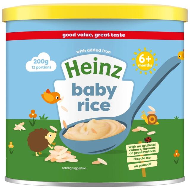 Heinz Baby Rice Porridge Baby Food 6+ Months 200g - McGrocer