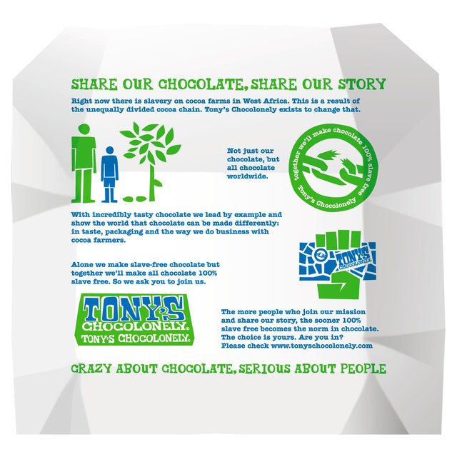 Tony's Chocolonely Dark Chocolate 51% Almond Sea Salt 180g GOODS M&S