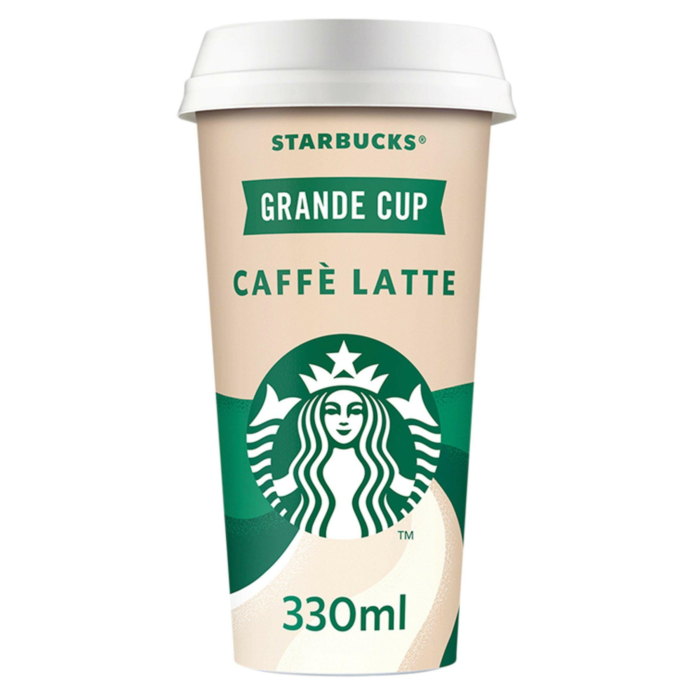 Starbucks Grande Caffe Latte Iced Coffee Drink 330ml GOODS Sainsburys