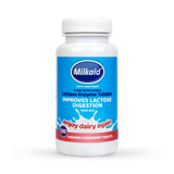 Milkaid Lactase Enzyme Tablets Raspberry Flavour 120 Tablets - 998604
