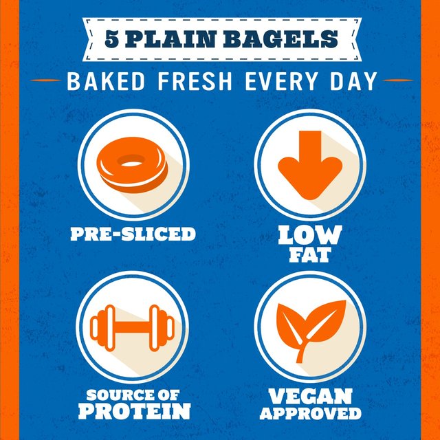 Warburtons Plain Bagels 5 per pack GOODS M&S