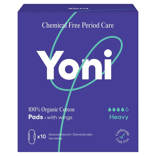 Yoni Organic Pads Heavy 10 per pack GOODS M&S